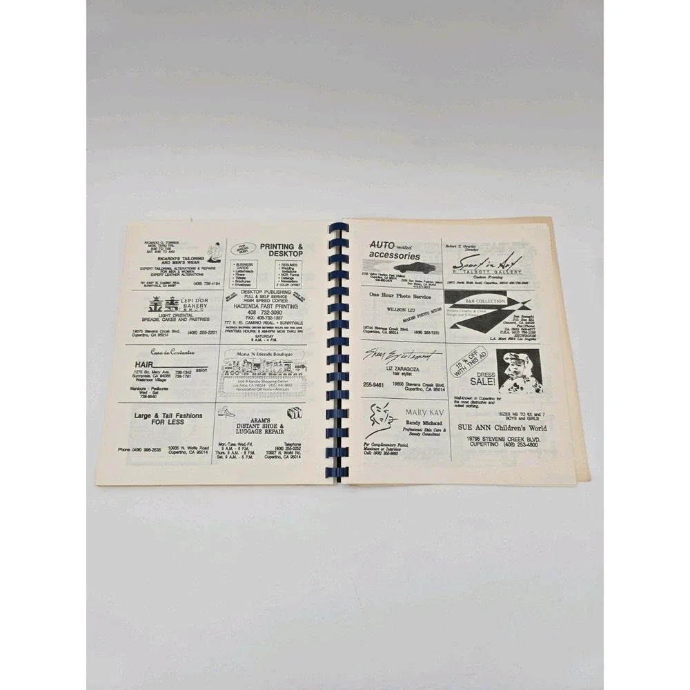 VTG Cookbook Favorite Recipes Walter's Serving Church Bay‎ Area California ads